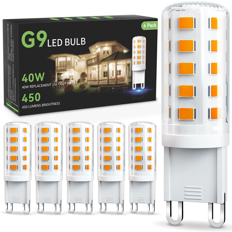 TJOY G9 LED bulb in 2700K soft warm white for chandelier replacement and energy savings
