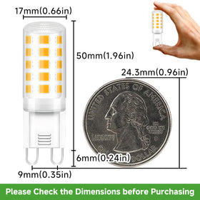 TJOY G9 LED bulb in ceiling fan light setup with steady brightness