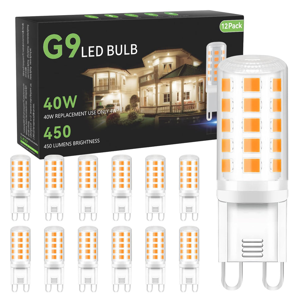 TJOY G9 LED bulb in a chandelier delivering warm ambient glow