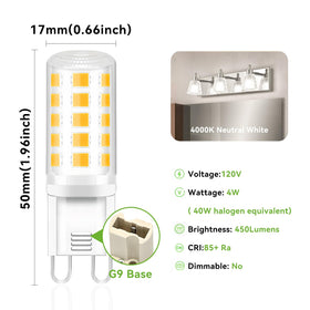TJOY G9 LED bulb installed in a crystal chandelier demonstrates even illumination.
