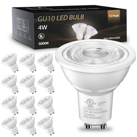 TJOY GU10 LED bulb 4W 5000K daylight package highlighting energy savings