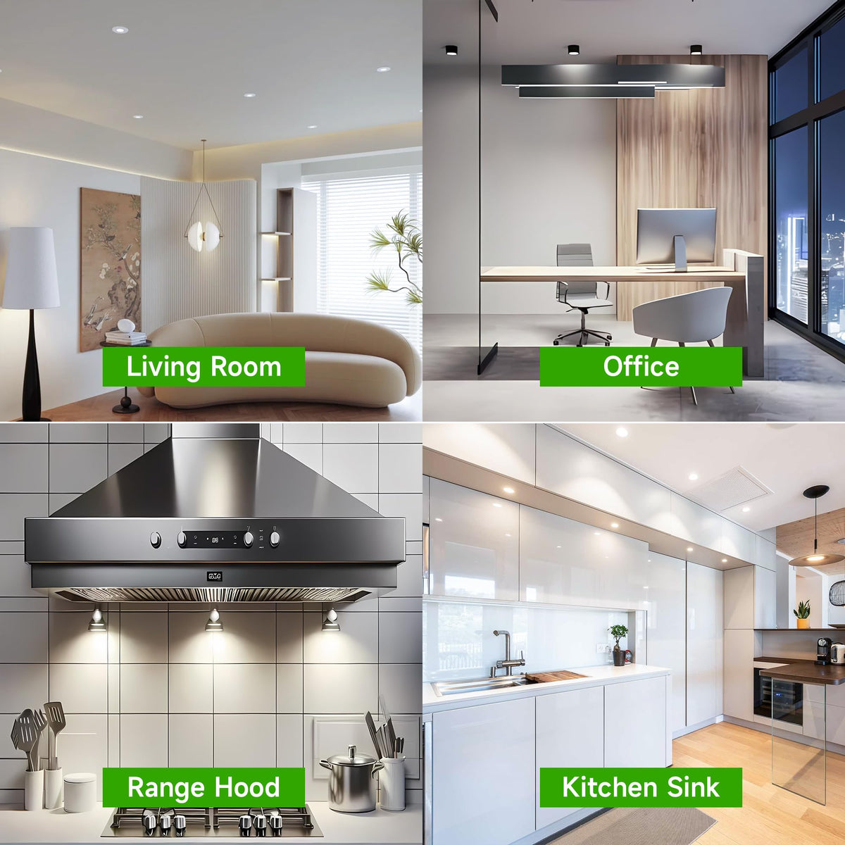 TJOY GU10 LED bulbs creating warm ambience in living room