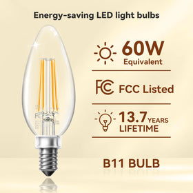 TJOY LED candelabra bulbs with safety ring to prevent accidental touching