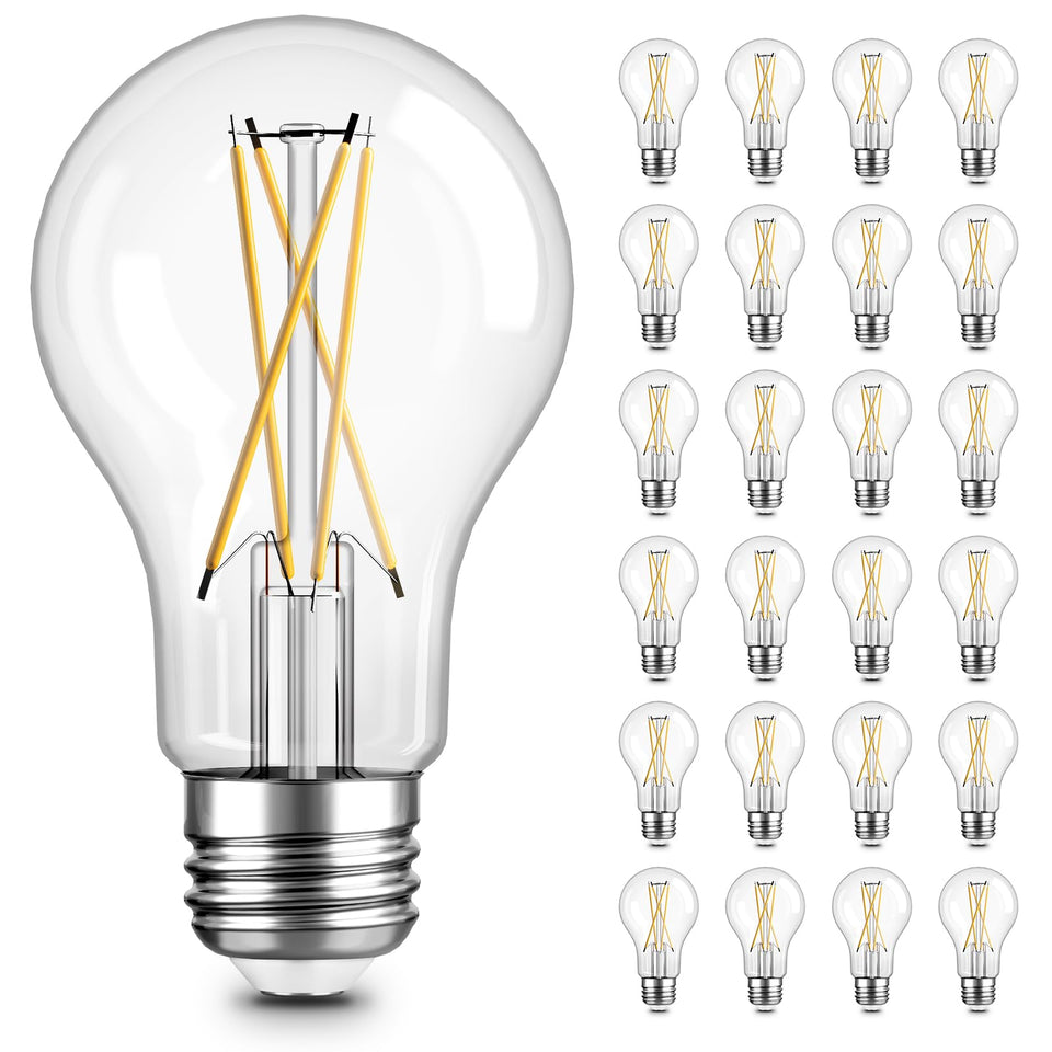 TJOY vintage Edison bulb front view with warm glow for cozy living spaces.