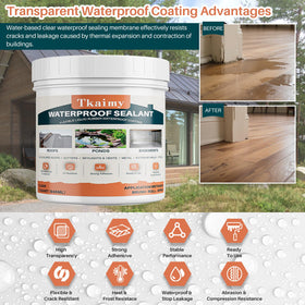 Tkaimy clear sealant brush application demonstrates smooth, even sealing