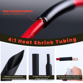 TKDMR heat shrink tubing is pre-cut for fast insulation.