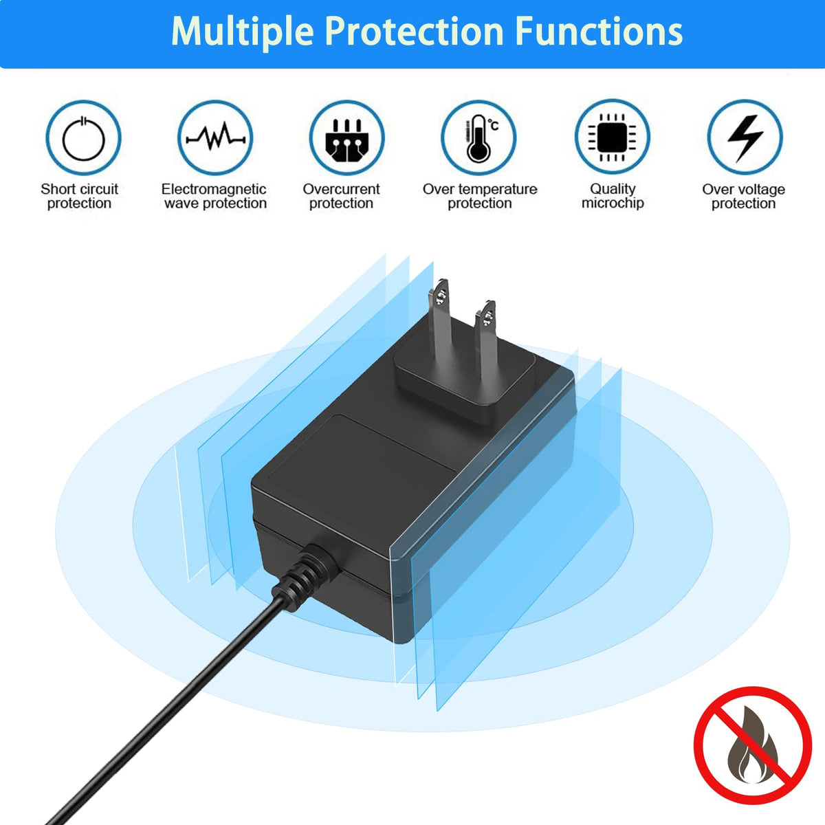 TKDY 21V charger with a 3.9 ft cable for flexible setup.