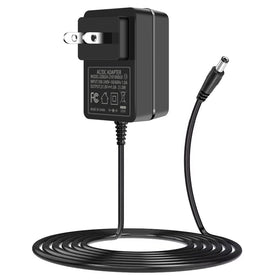 TKDY 21V battery charger front view, compact design for easy storage.