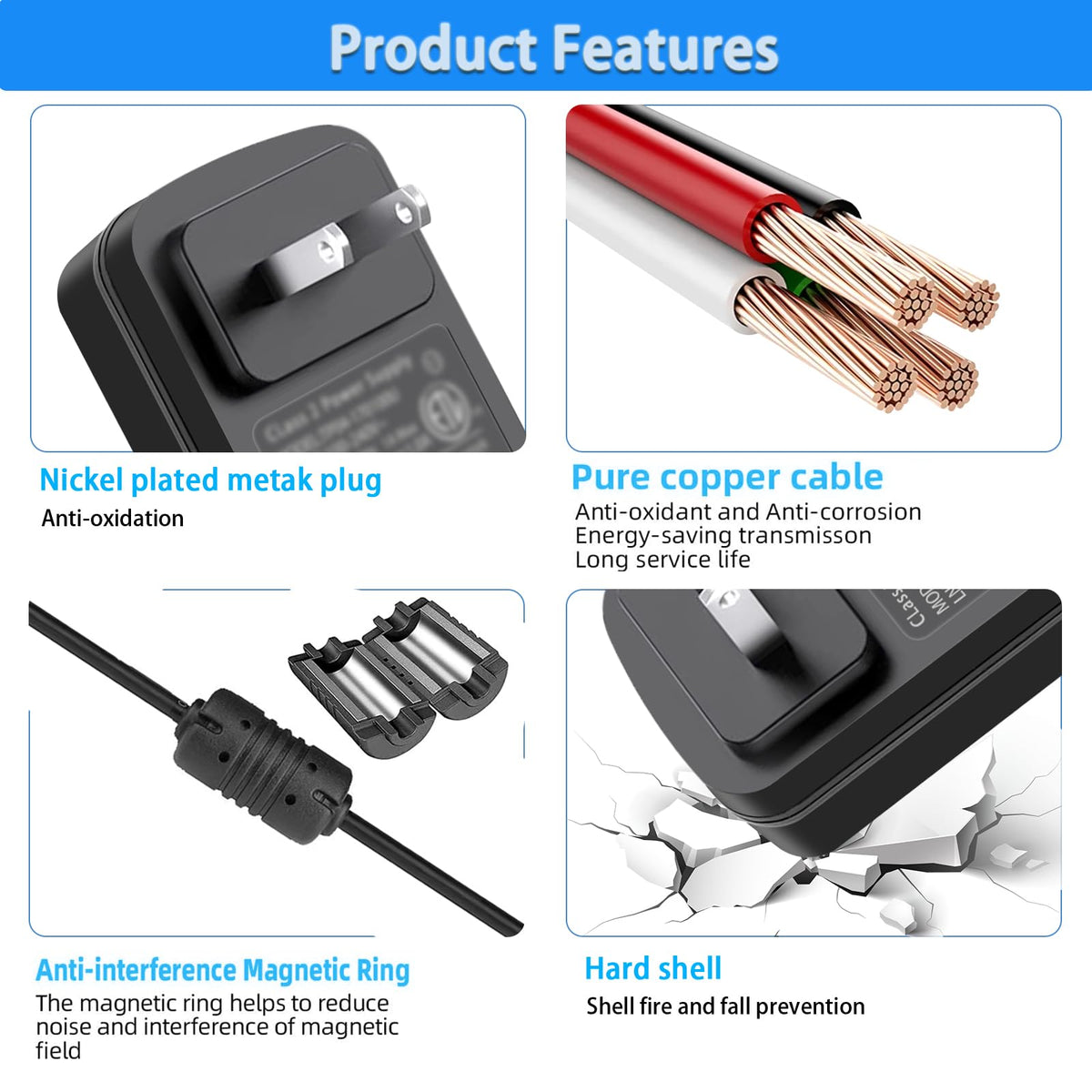 TKDY 21V charger safety certifications for reliable protection.