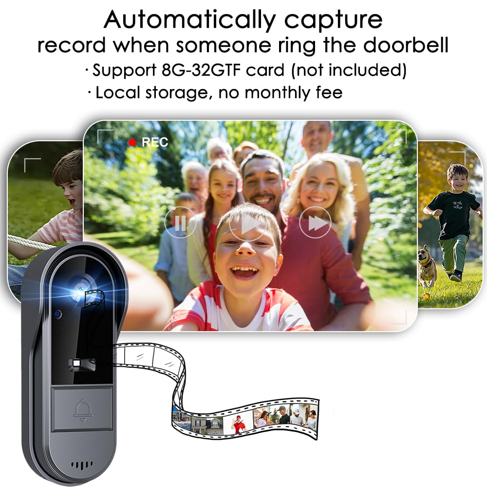 TKMARS 170-degree wide-angle lens covers a large entry area.