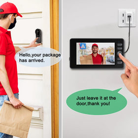 TKMARS doorbell camera no WiFi: private, subscription-free security.