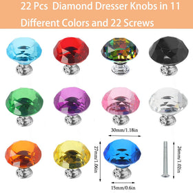 Tkocisa dresser knob in 30mm size enhances closet and furniture with shine