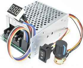 TKXEC speed controller with digital display showing motor speed percentage for precise tuning.