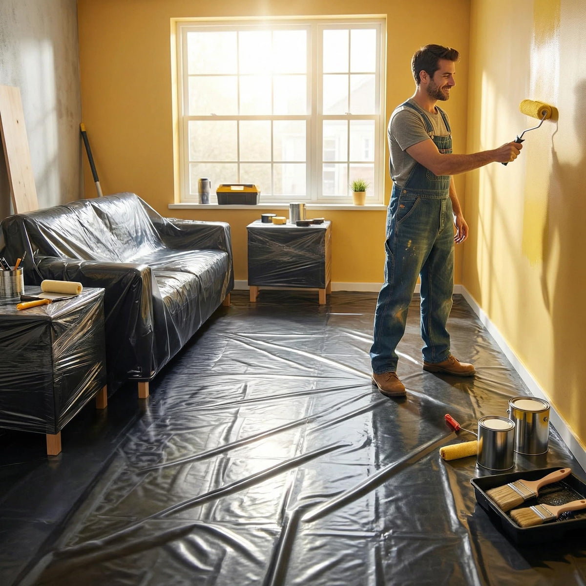 Tldcdte 4mil plastic sheeting for various home and garden projects