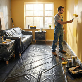 Tldcdte 4mil plastic sheeting for various home and garden projects