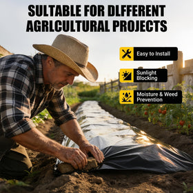 Tldcdte black garden sheet offers durability suitable for landscaping