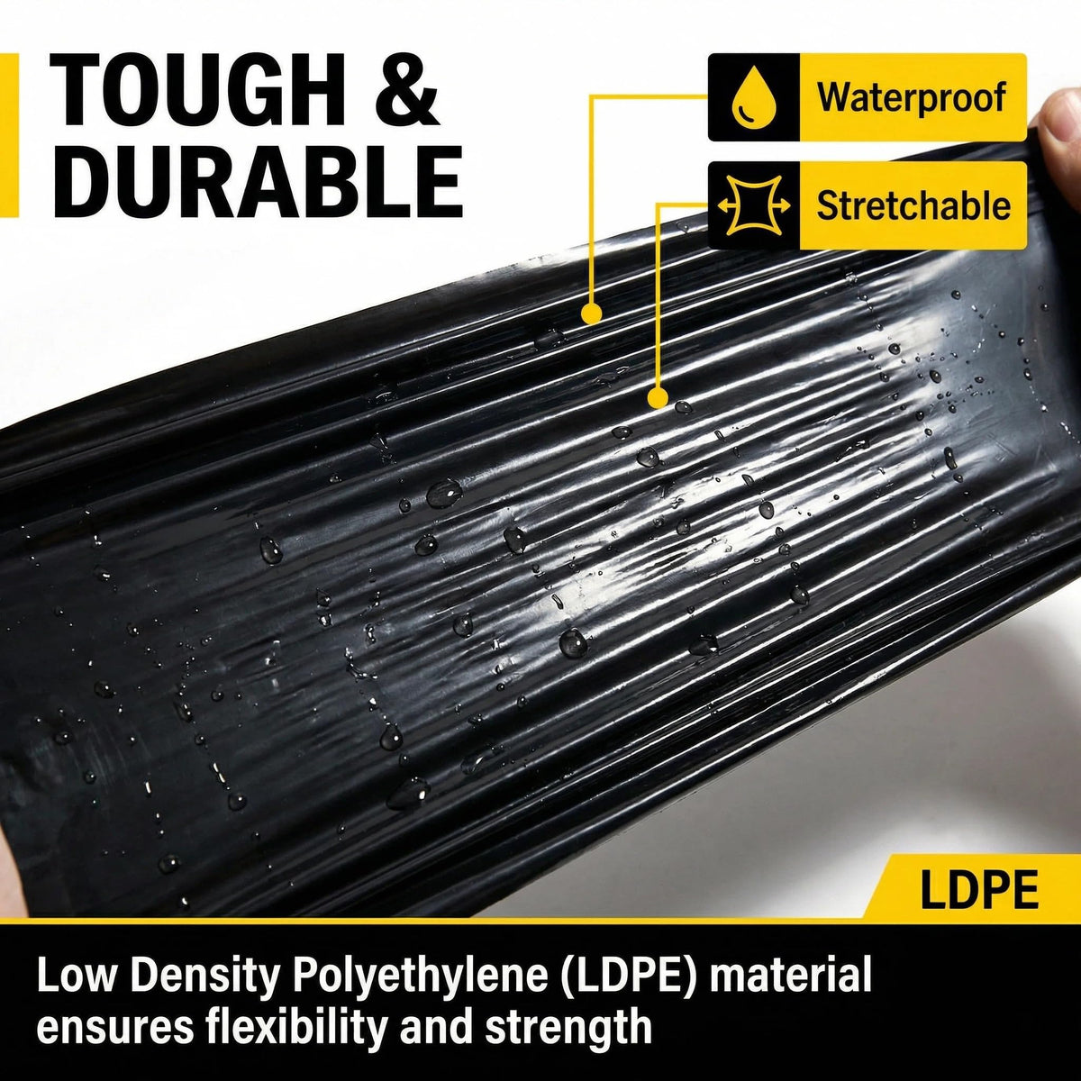 Tldcdte weather resistant polyethylene sheet withstands weather conditions