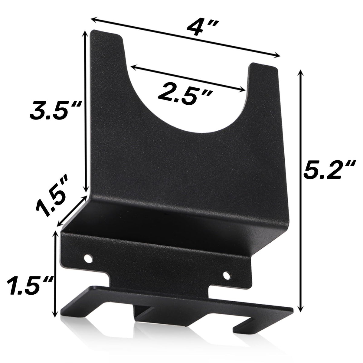 Tlence wall mount bracket for 5 inch grinder keeps tools within reach.