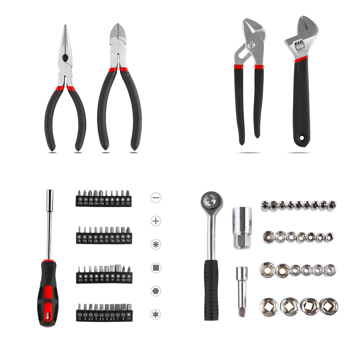 TLGREEN diagonal cutters and pliers provide precise cuts and gripping power.