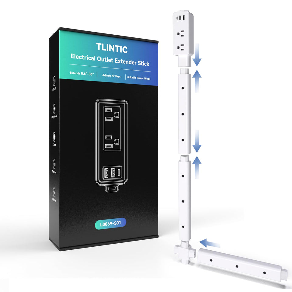 TlinTic base unit sits flush against the wall for clean space.