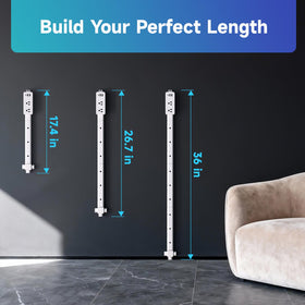 Wall-flush design blends with modern living spaces.
