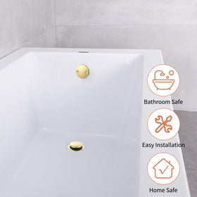 TLOZX Easy-Press Tub Drain Stopper offers smooth, effortless control