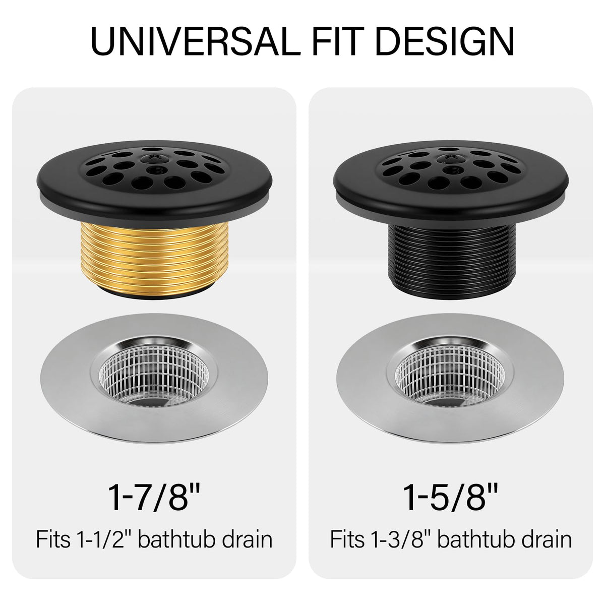 TLOZX honeycomb drain cover adds a sleek finishing touch.