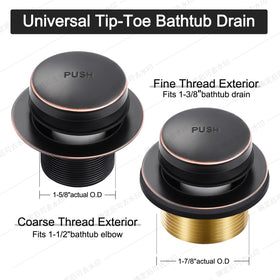 TLOZX two-hole overflow faceplate finished for a neat bathroom look