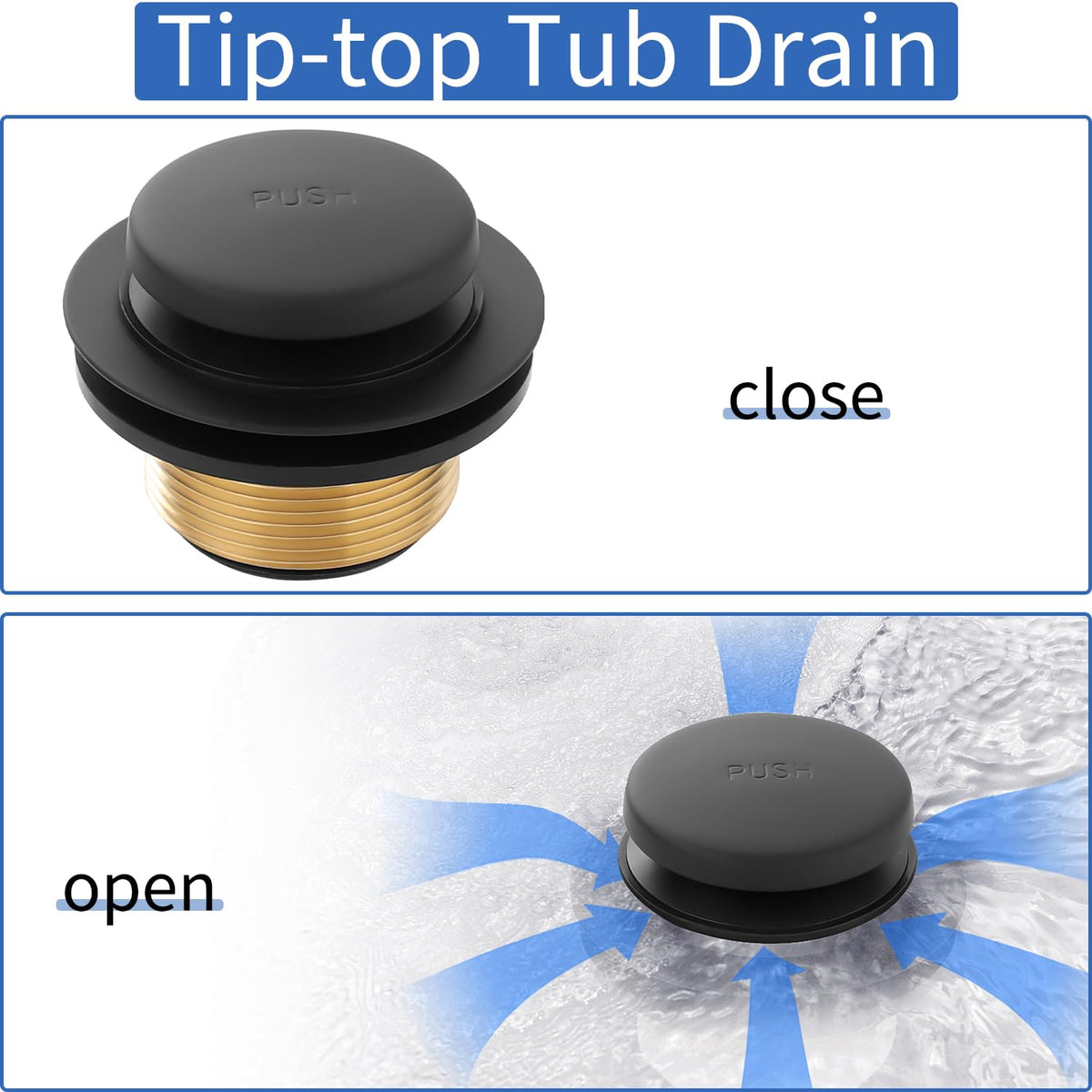 TLOZX two-hole overflow faceplate offering a clean, modern look