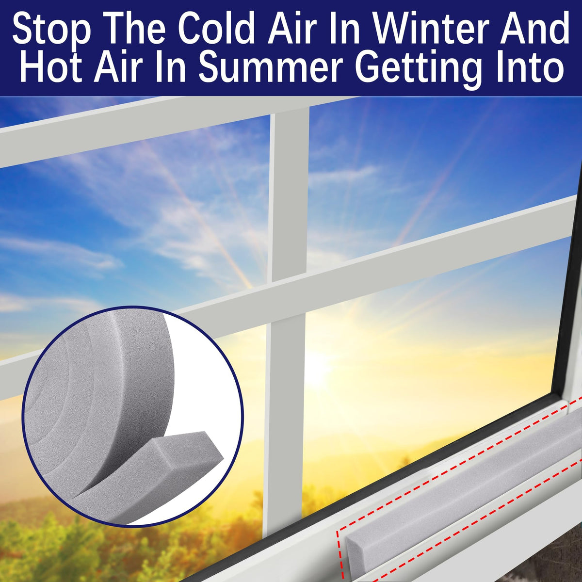 Tlswshsy weatherseal strips support smooth AC operation by plugging draft-prone joints.