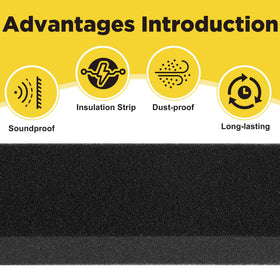 Tlswshsy foam seal strip acts as dust barrier for interiors.