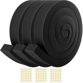 Tlswshsy foam tape packaging shows a 2in x 6.5ft roll ready for door and window sealing.