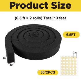 Tlswshsy foam tape application shows window gap usage for a snug fit.