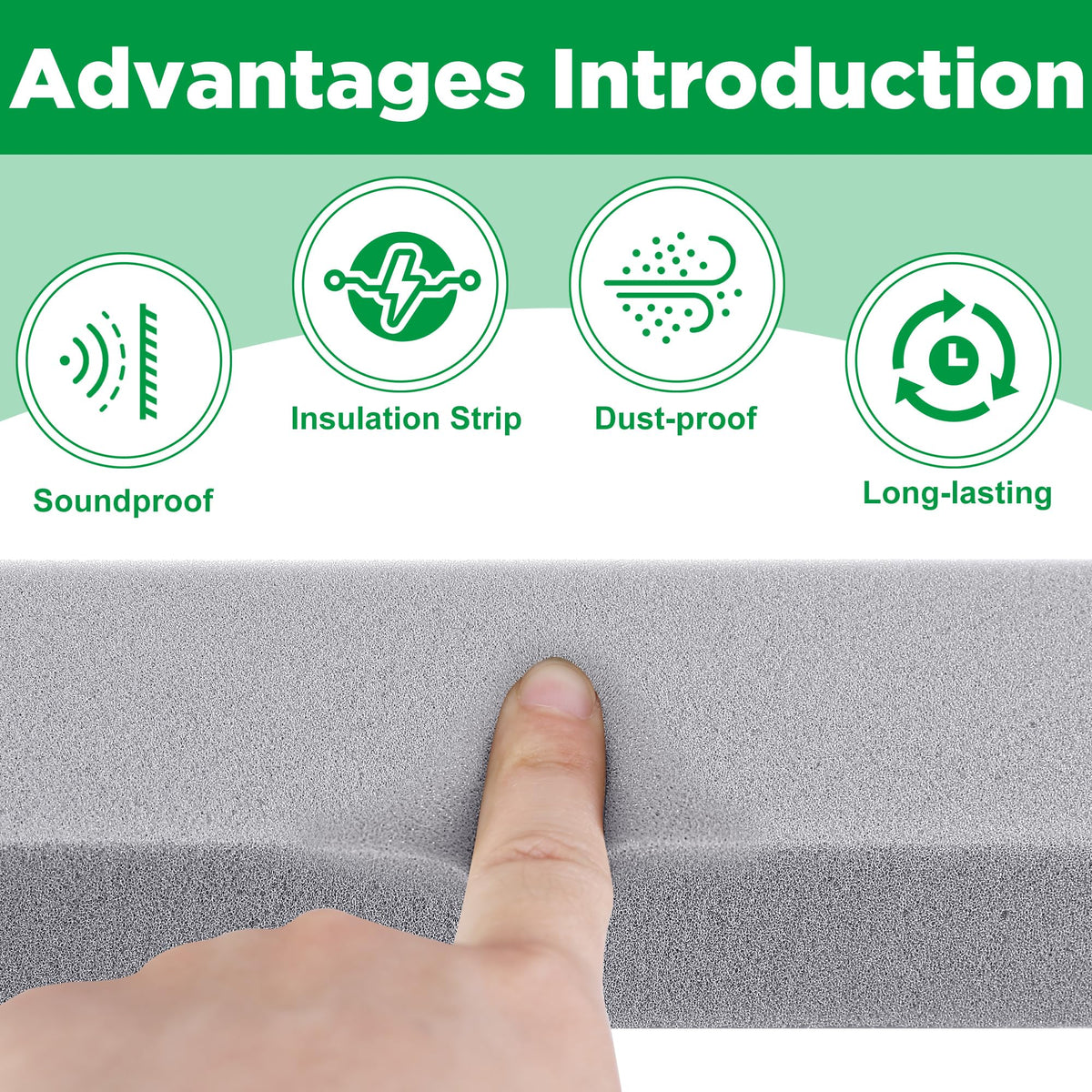 Tlswshsy narrow-gap insulation grey highlights flexible fit in tight spaces.