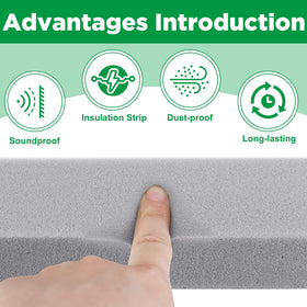 Tlswshsy narrow-gap insulation grey highlights flexible fit in tight spaces.