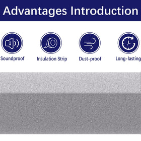 Tlswshsy non-adhesive foam-strip with glue point delivers flexible sealing for uneven gaps.