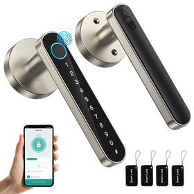 TMEZON Smart Door Lock fingerprint unlock for fast home access