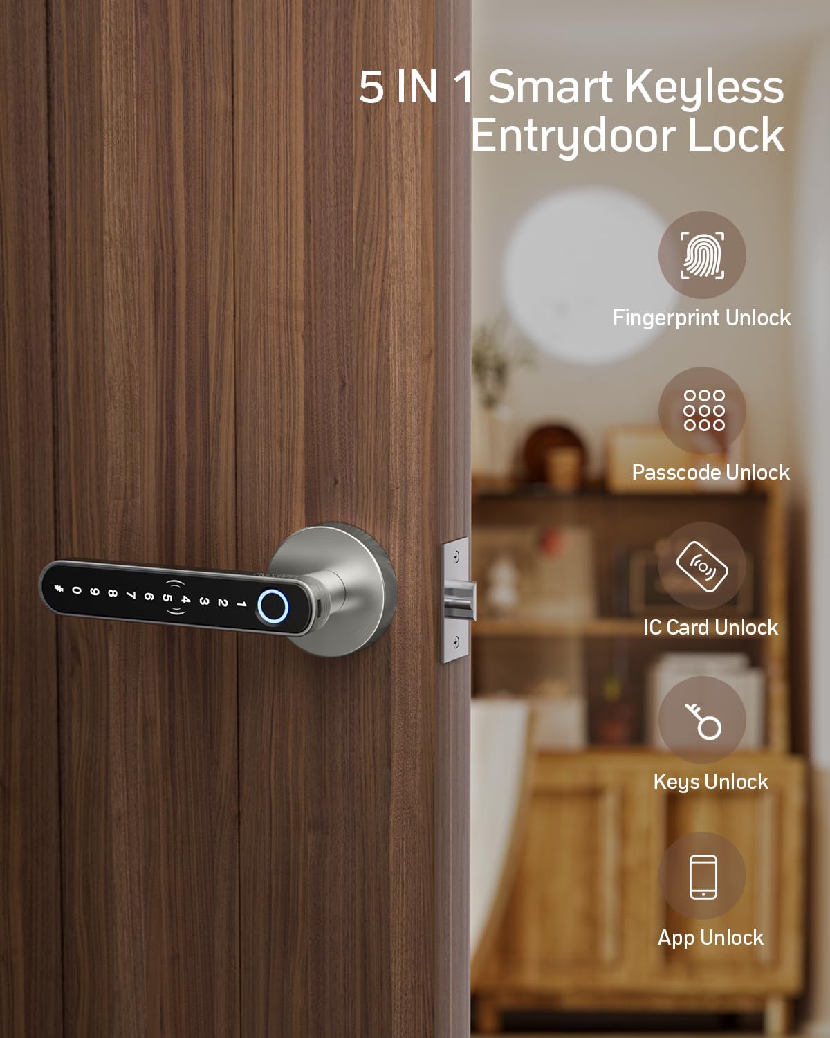 TMEZON Smart Door Lock passcode for secure keyless entry