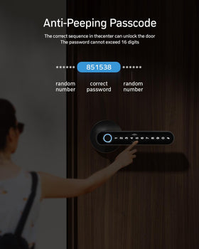 TMEZON Smart Door Lock physical keys for backup entry