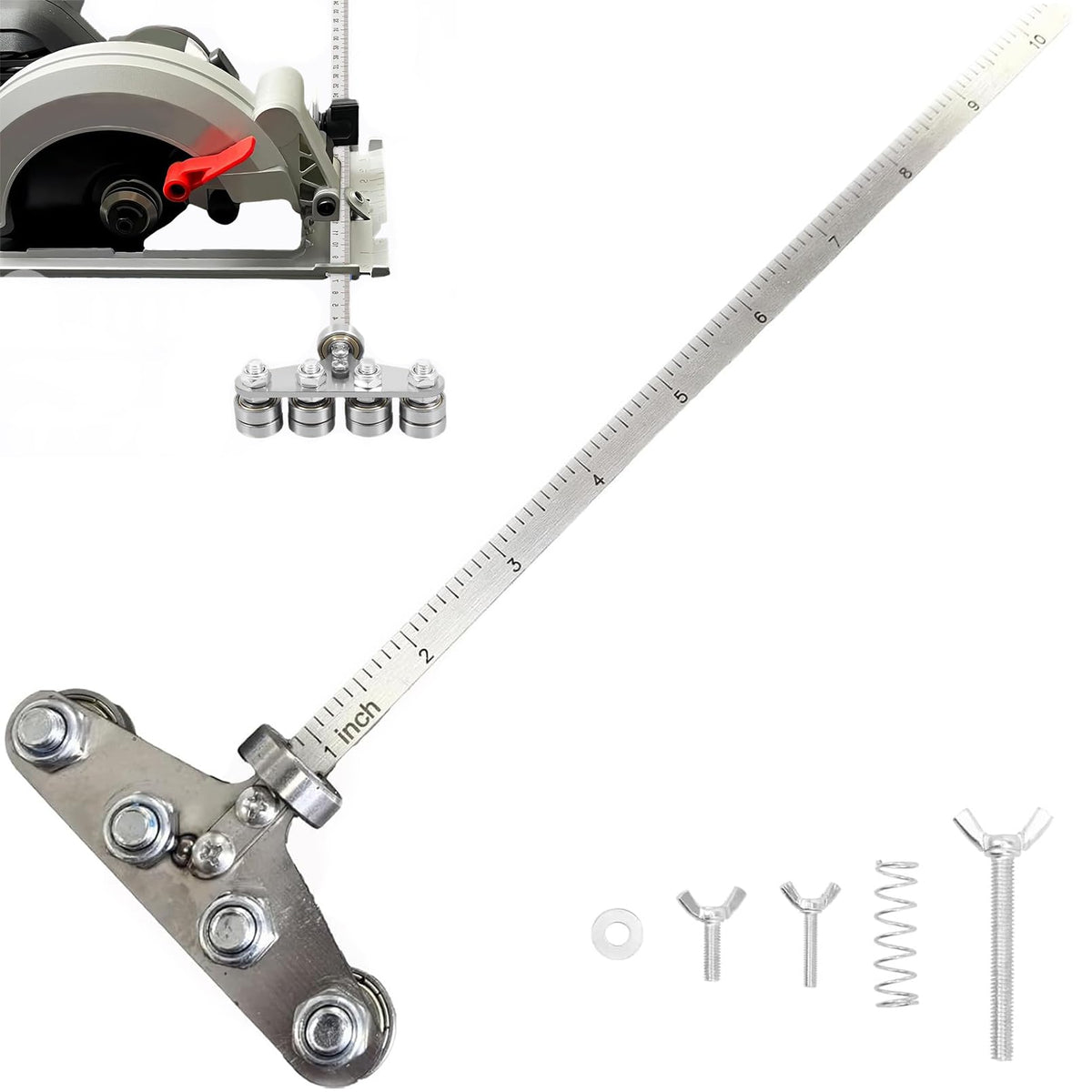 TMFNX circular saw guide rail 24in offers precise alignment for straight cuts