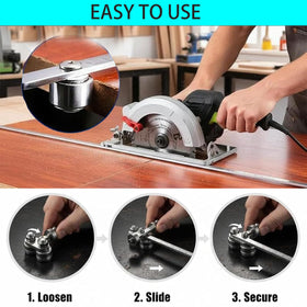 TMFNX stainless steel rip cut guide ensures durable, accurate cuts