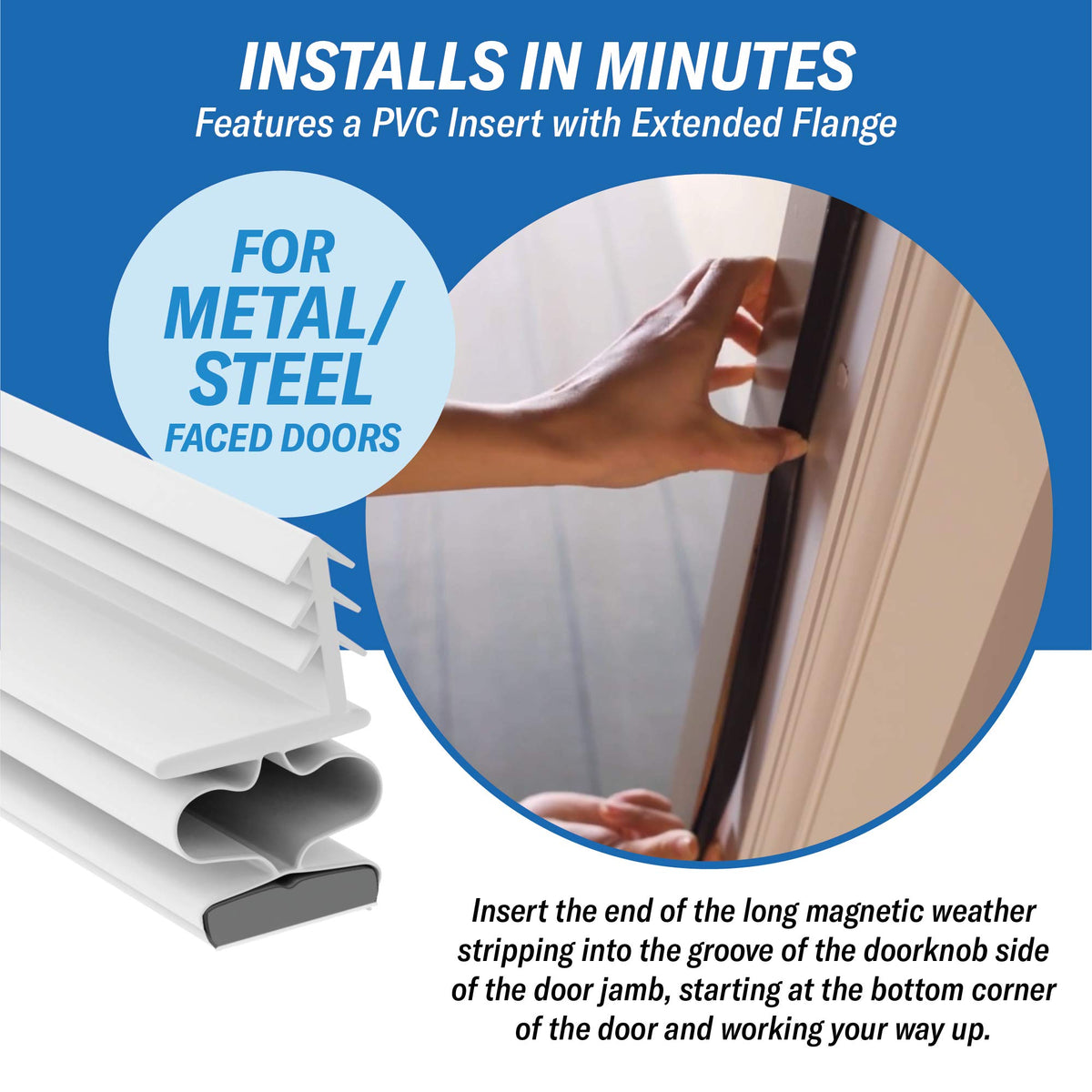TMH easy-trim design allows precise sizing with a utility knife.