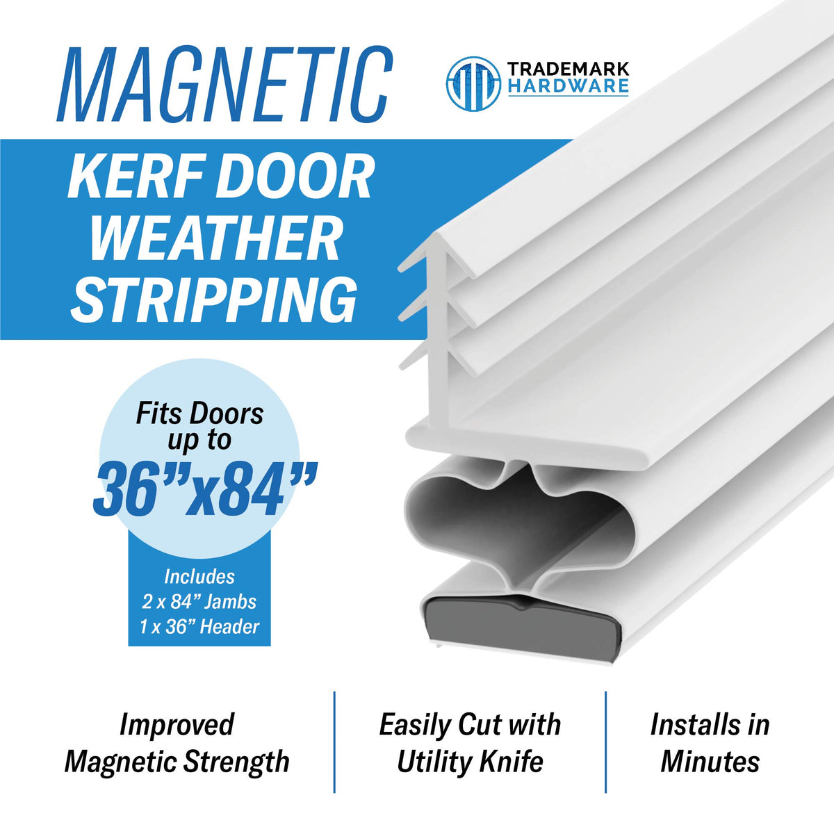TMH magnet-on-piece demonstrates secure seal during door operation.