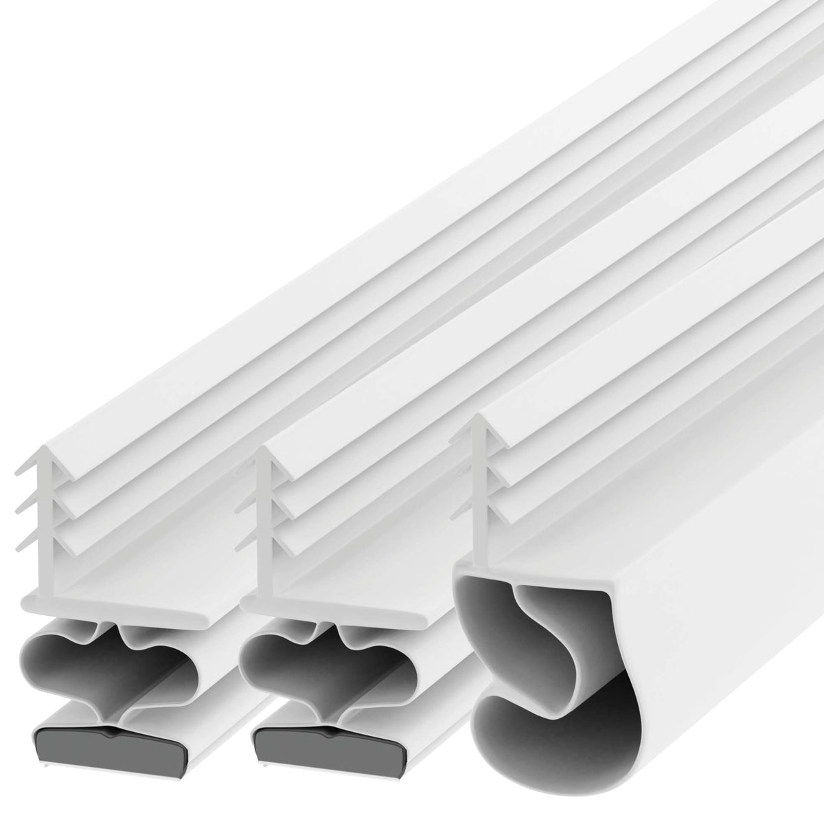 TMH magnetic kerf seal 84in magnet piece seals metal doors securely.