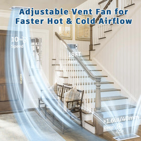 TMYICE 10-speed control offers customizable airflow for different rooms and seasons.