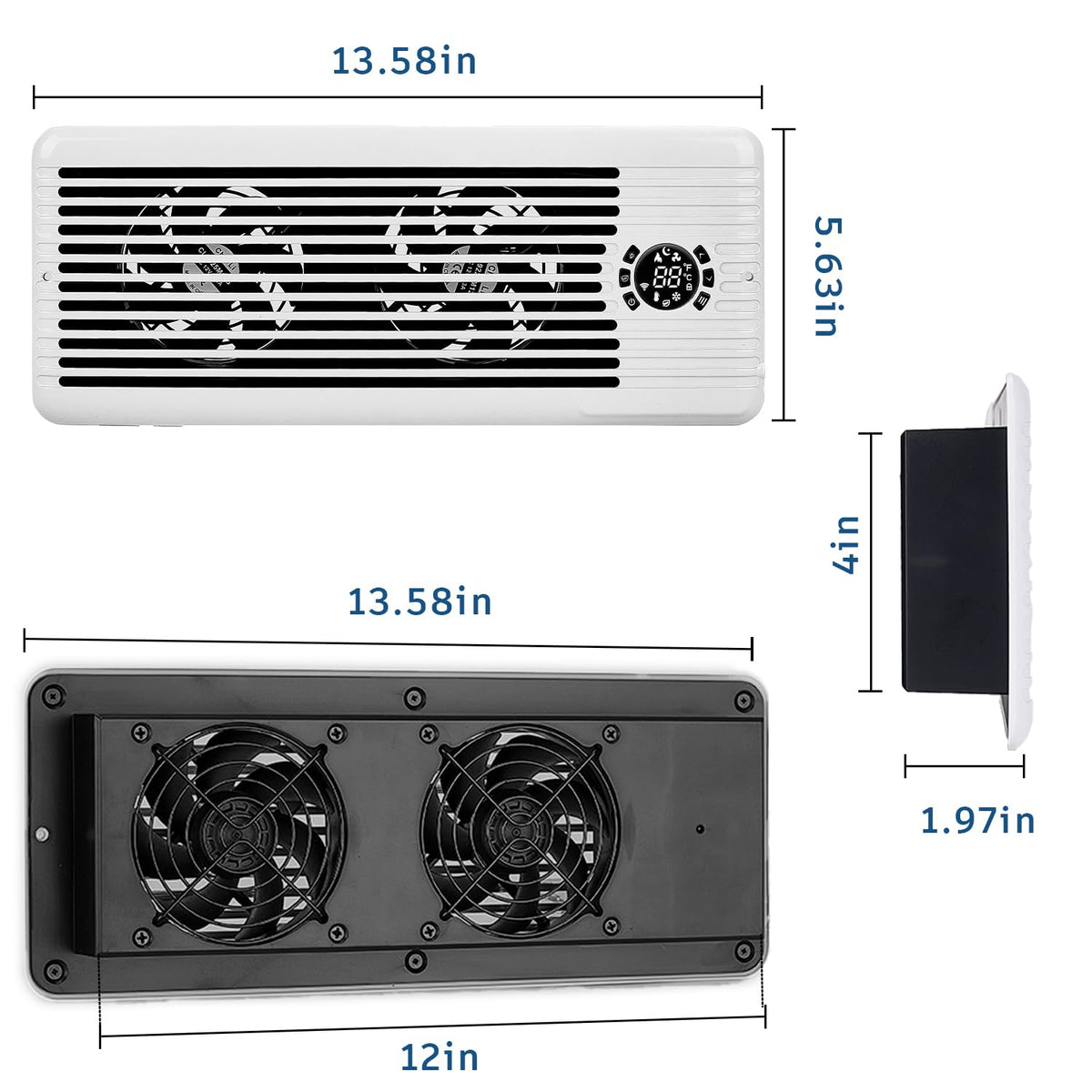 TMYICE energy-saving 8W power draw supports efficient year-round airflow.