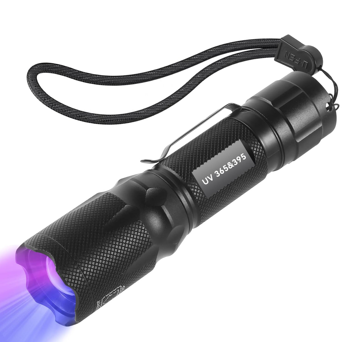 TNATRA UV365-395 dual flashlight shows fluorescence for detection and curing tasks.