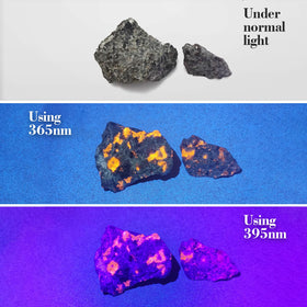 TNATRA UV365nm reveals stains on carpets and fabrics.