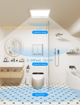 Tnight motion-sensor mode activates lighting up to 16 feet away.