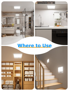 Tnight wide 300 sqft coverage suited for garage, hallways, and storage.
